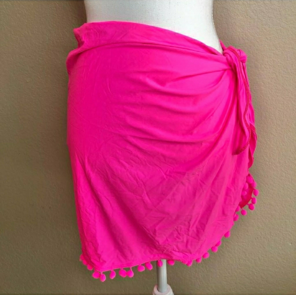 NWT lilly Pulitzer pink sarong XS/S coverup bikinb